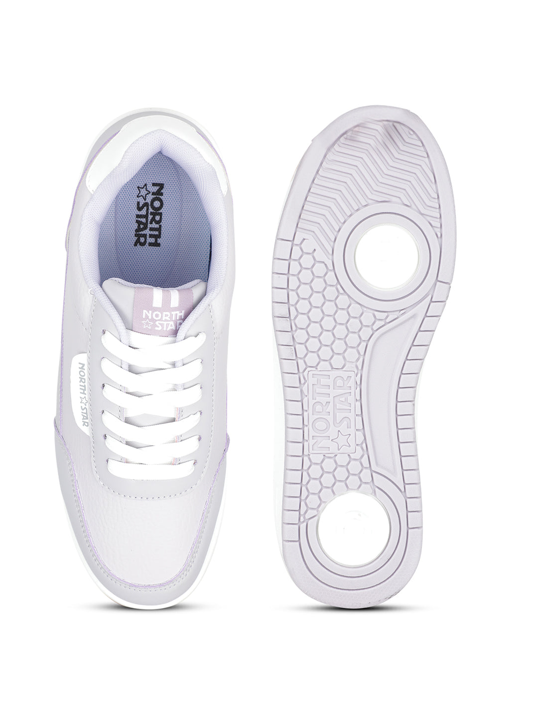 North Star Women Purple Casual Lace-up Sneakers - Purple - View 4