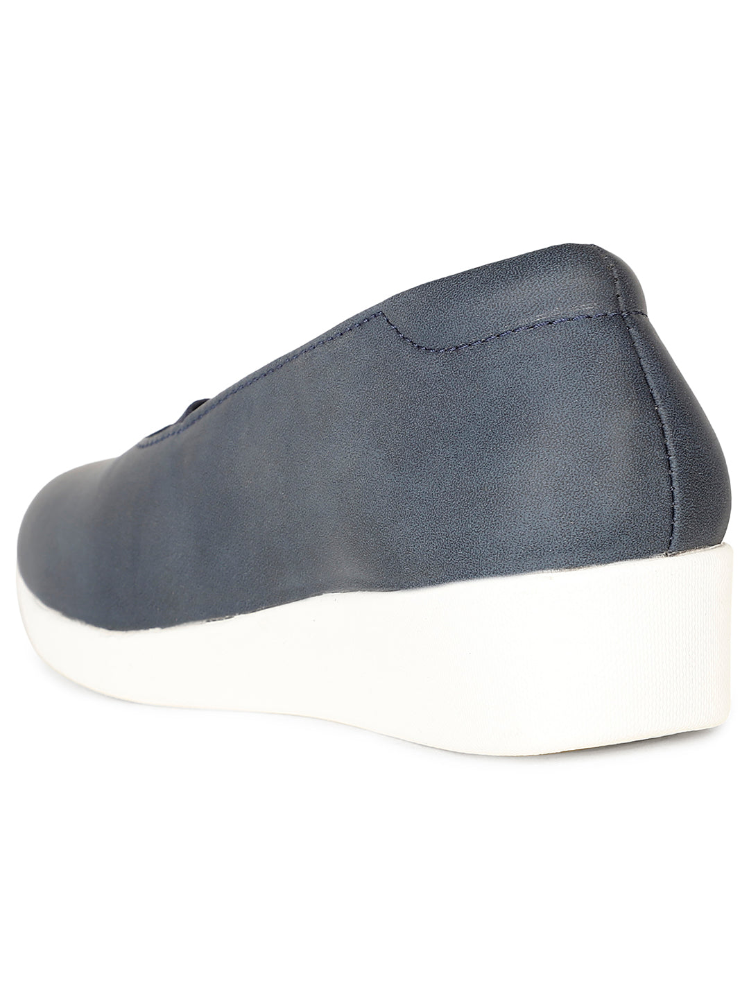 Bata Comfit Women Blue Casual Slip-on Shoes - Blue - View 3