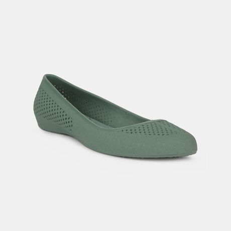 Bata Women Olive Casual Ballet Flat