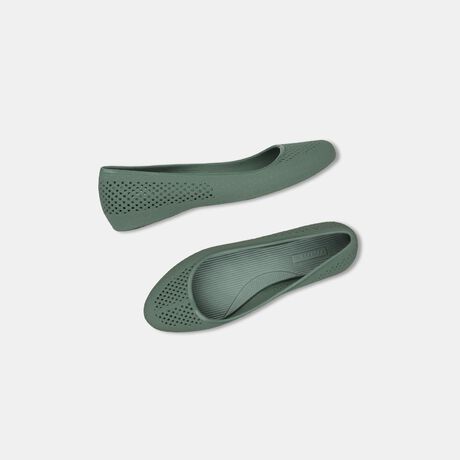 Bata Women Olive Casual Ballet Flat