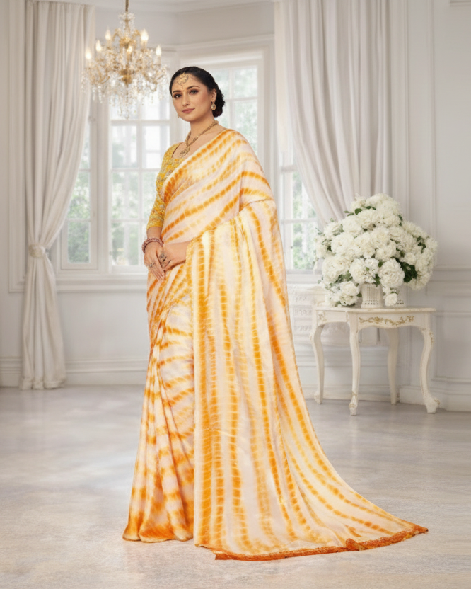 Traditional Printed Synthetic Saree with Designer Blouse Piece Elegant Festive Wear Kalyani silks and sarees