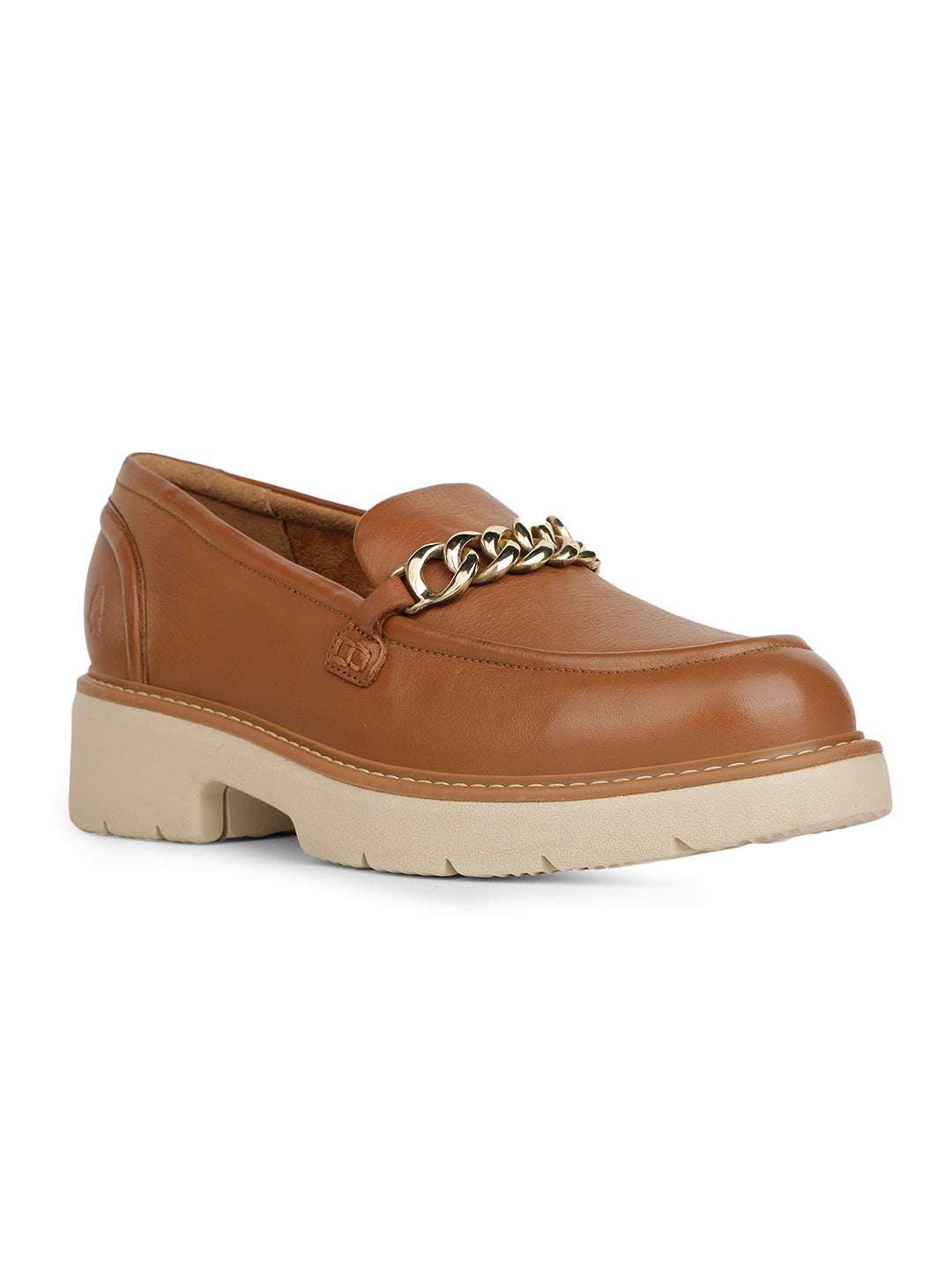 Hush Puppies Women Tan Casual Slip-on Loafers - Tan - View 1