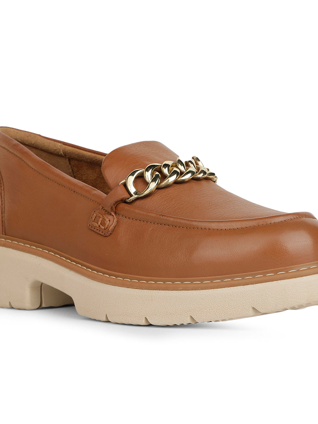 Hush Puppies Women Tan Casual Slip-on Loafers - Tan - View 5