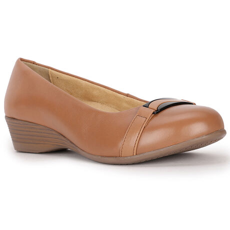Hush Puppies Women Black Wedge Heel Ballerina