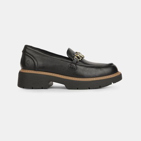 Hush Puppies Women Black Casual Slip-on Loafers