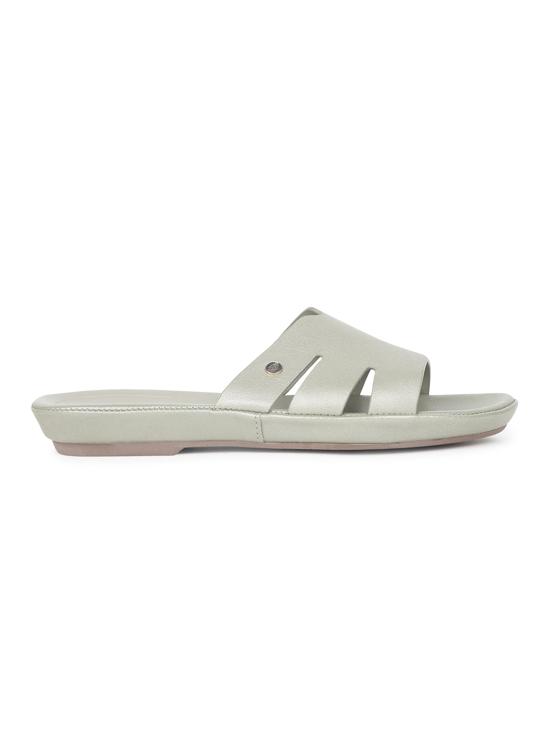 Hush Puppies Women Green Casual Mule Sliders - Green - View 2