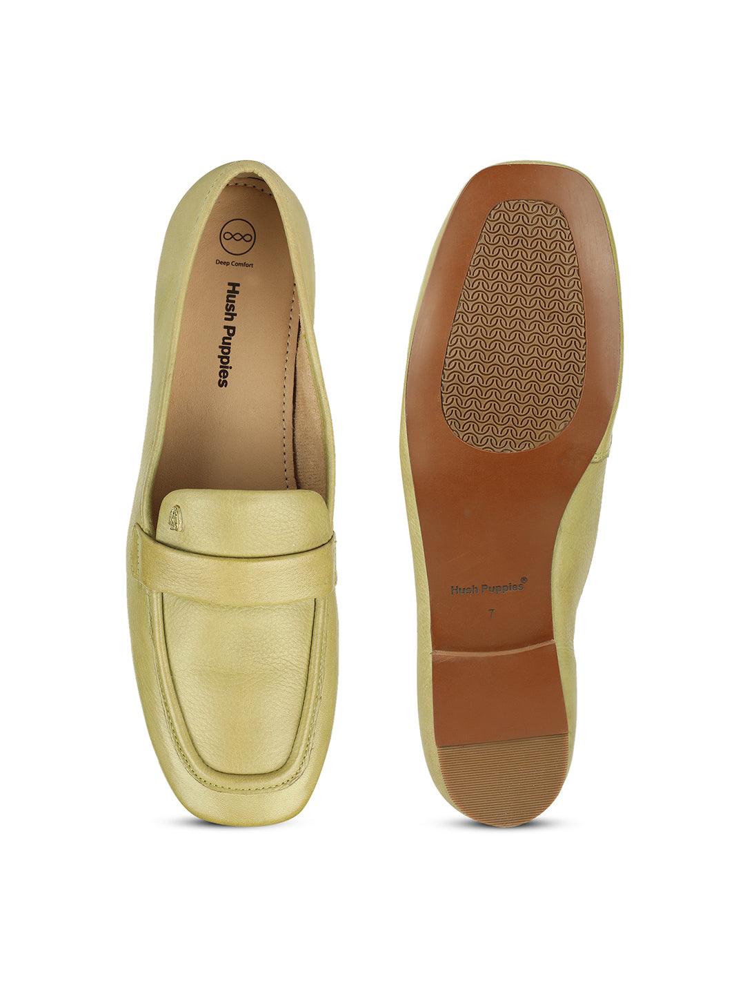Hush Puppies Women Light Green Casual Slip-on Loafers - Light Green - View 4