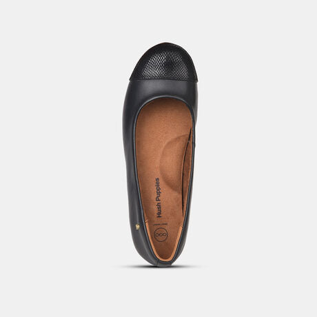 Hush Puppies Women Black Casual Ballet Flat