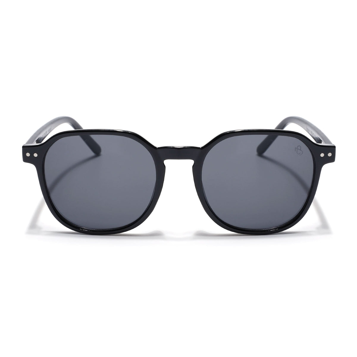 Eyejack Black Round Sunglasses for Men and Women - Style 1192 - view 4