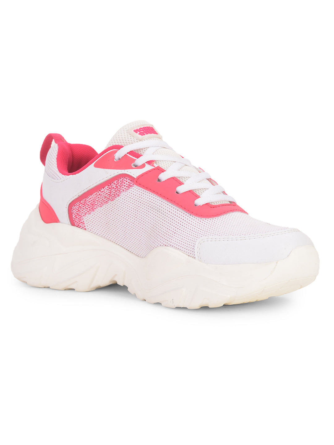 North Star Women's White Casual Lace-up Sneakers - White