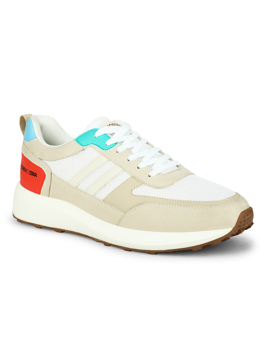 North Star Women White Casual Lace-up Sneakers - White - View 1