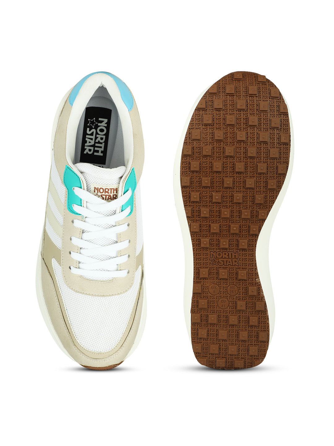 North Star Women White Casual Lace-up Sneakers - White - View 4