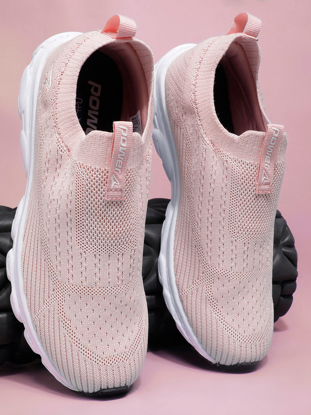 Power Women Peach Slip-on Sports Shoes - Peach - View 6