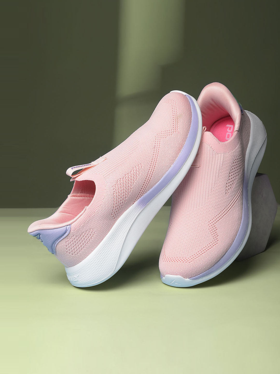 Power Women Pink Slip-on Sports Shoes - Pink - View 6