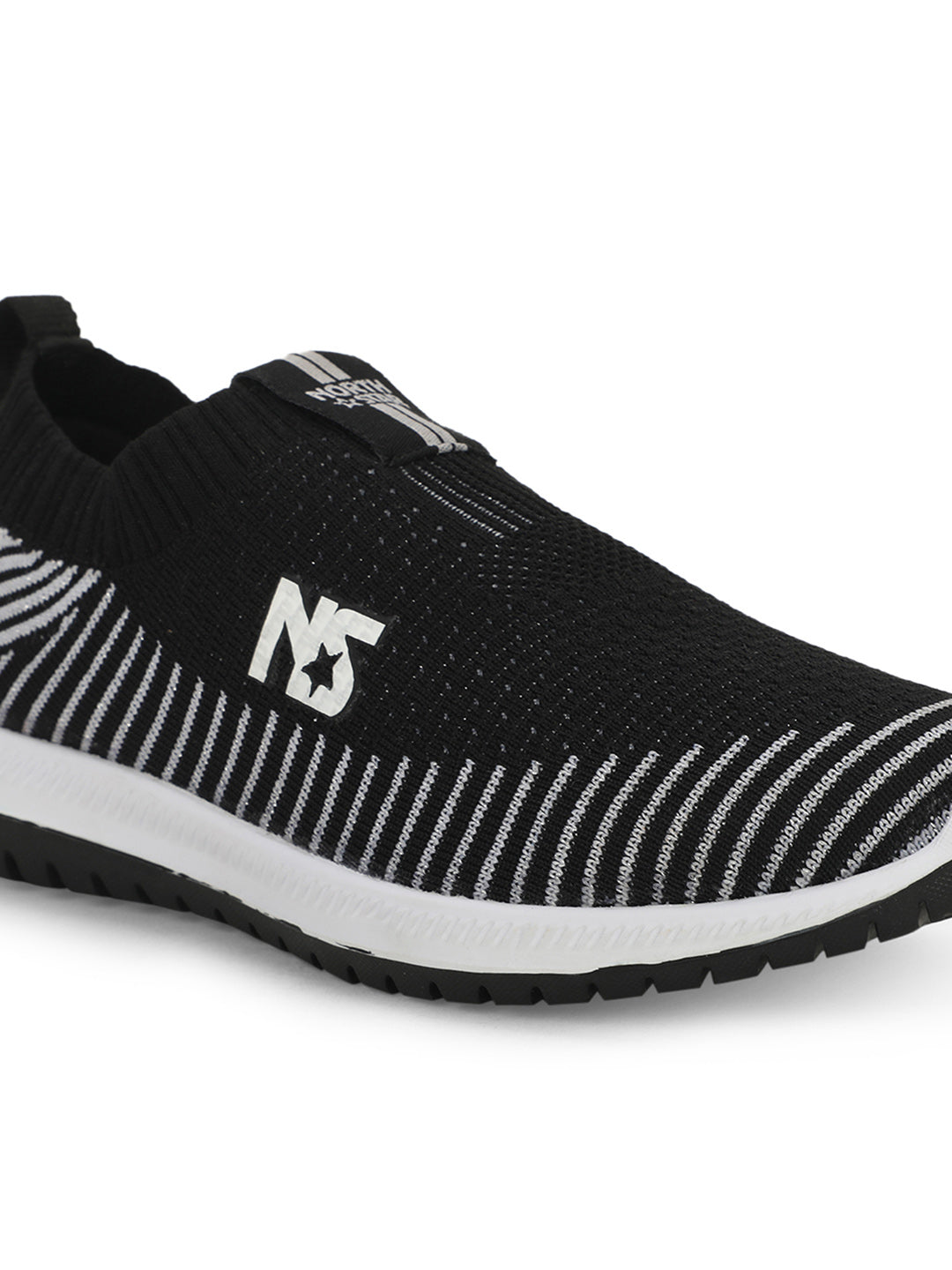North Star Women's Black Casual Lace-up Sneakers - Black