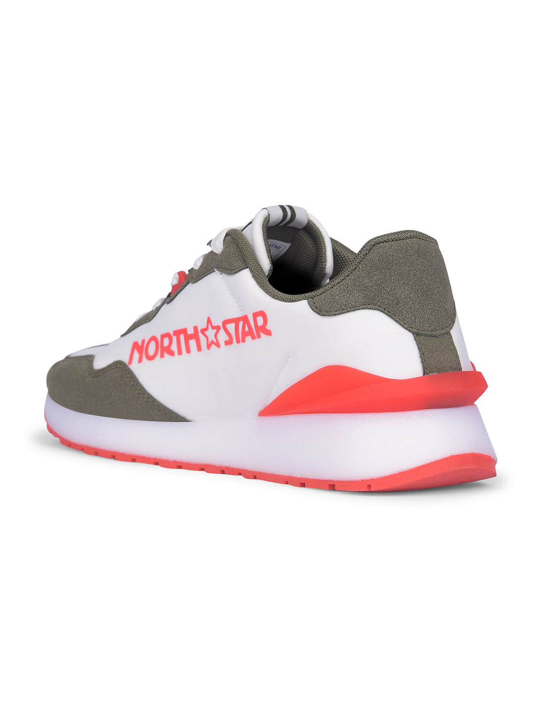 North Star Women Olive Casual Lace-up Sneakers - Olive - View 3
