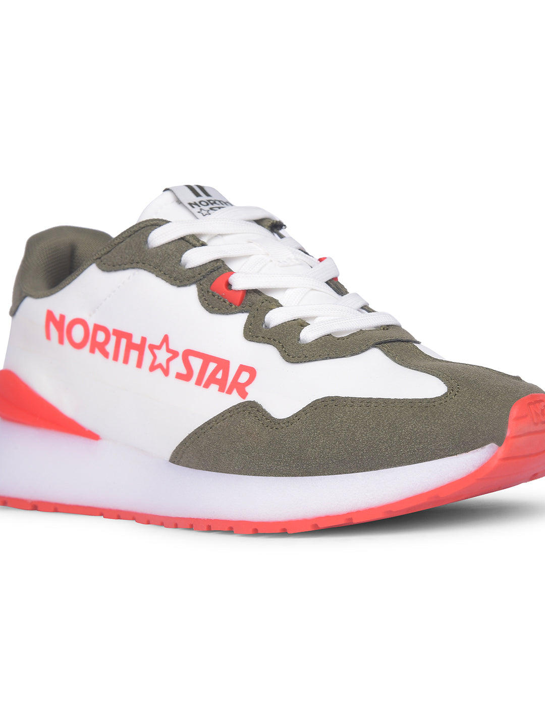 North Star Women Olive Casual Lace-up Sneakers - Olive - View 5