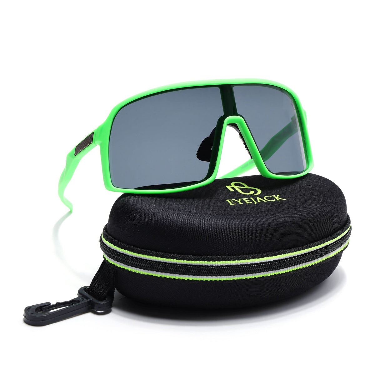 Eyejack Green Wrap Around Sunglasses for Men and Women - Style 1301 - view 9