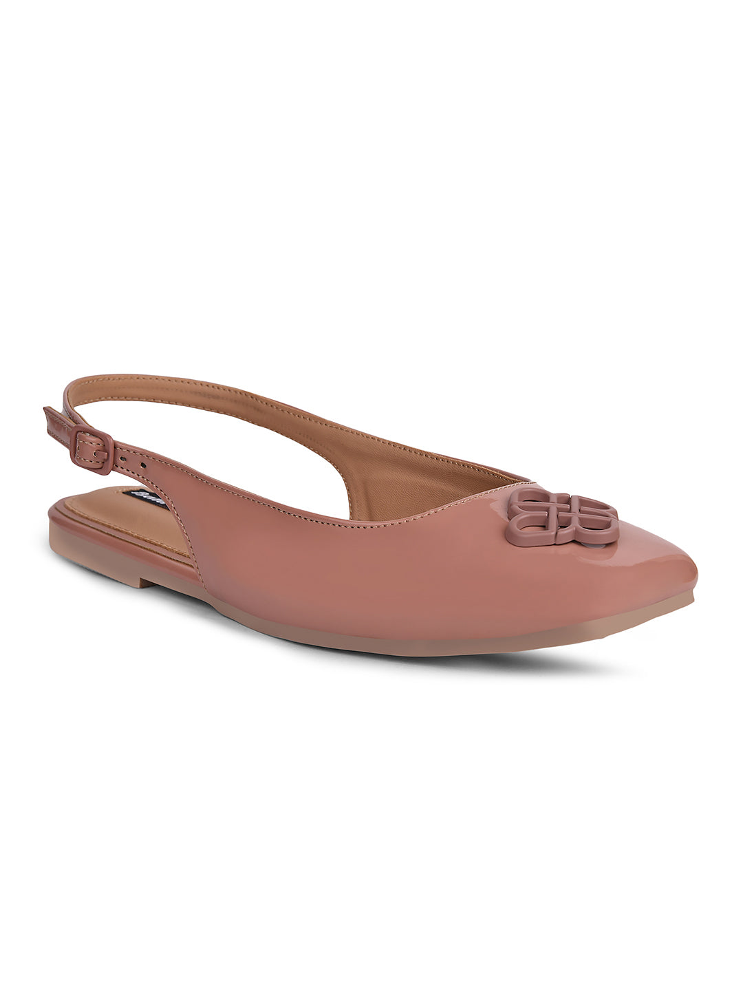 Bata Women Nude Slingback Flat Sandal - Nude - View 1