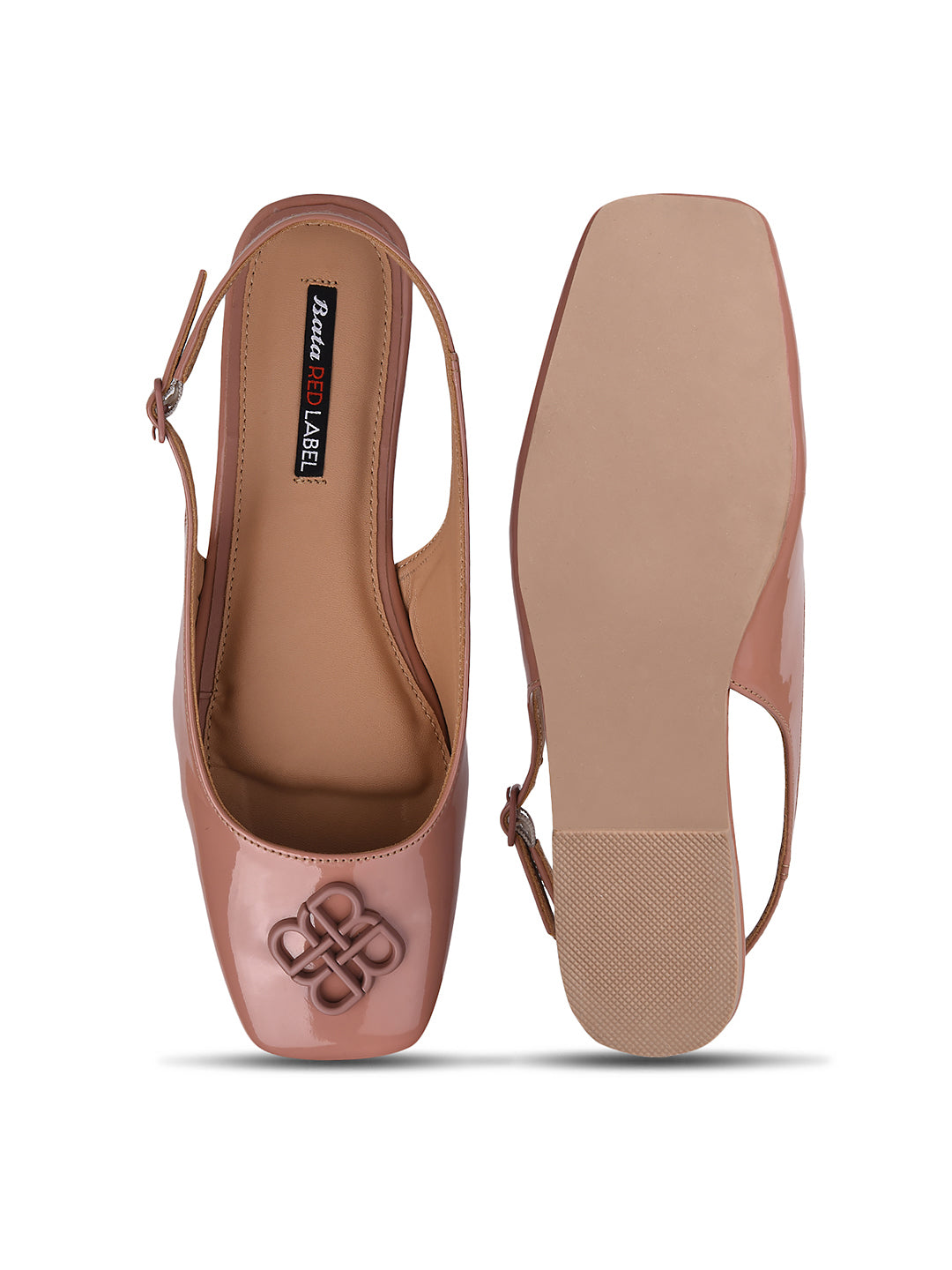 Bata Women Nude Slingback Flat Sandal - Nude - View 4