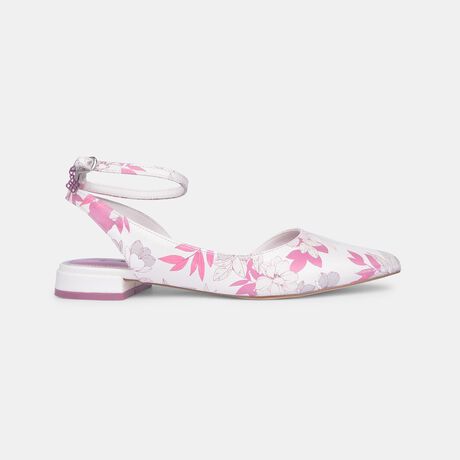 Bata Women Off White Pointed-Toe Block Heel Sandal
