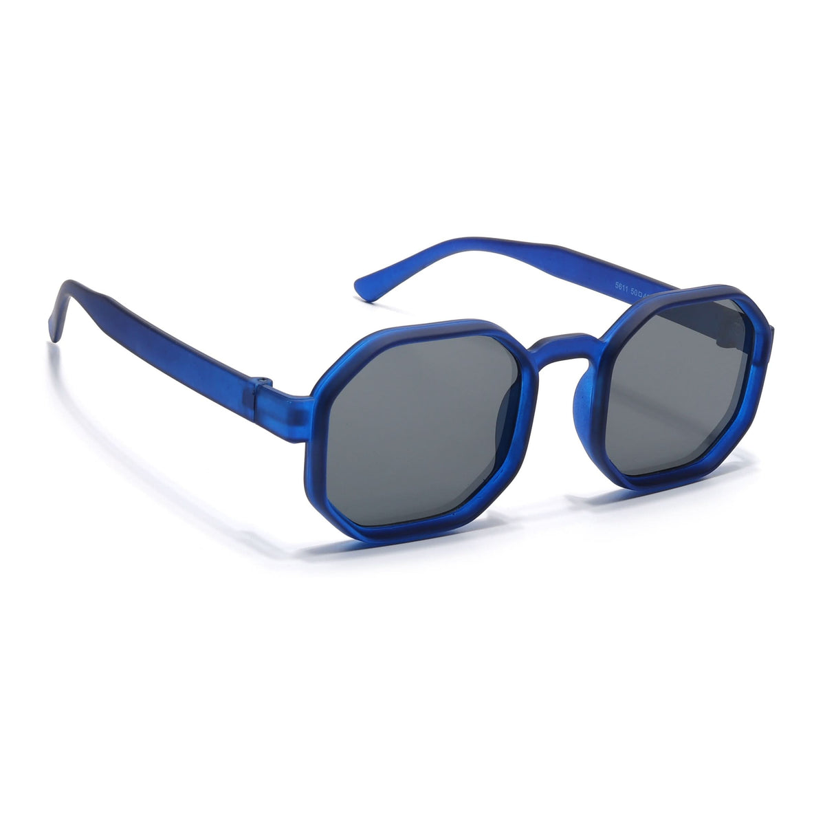 Eyejack Blue Hexagonal Sunglasses for Men and Women - view 2
