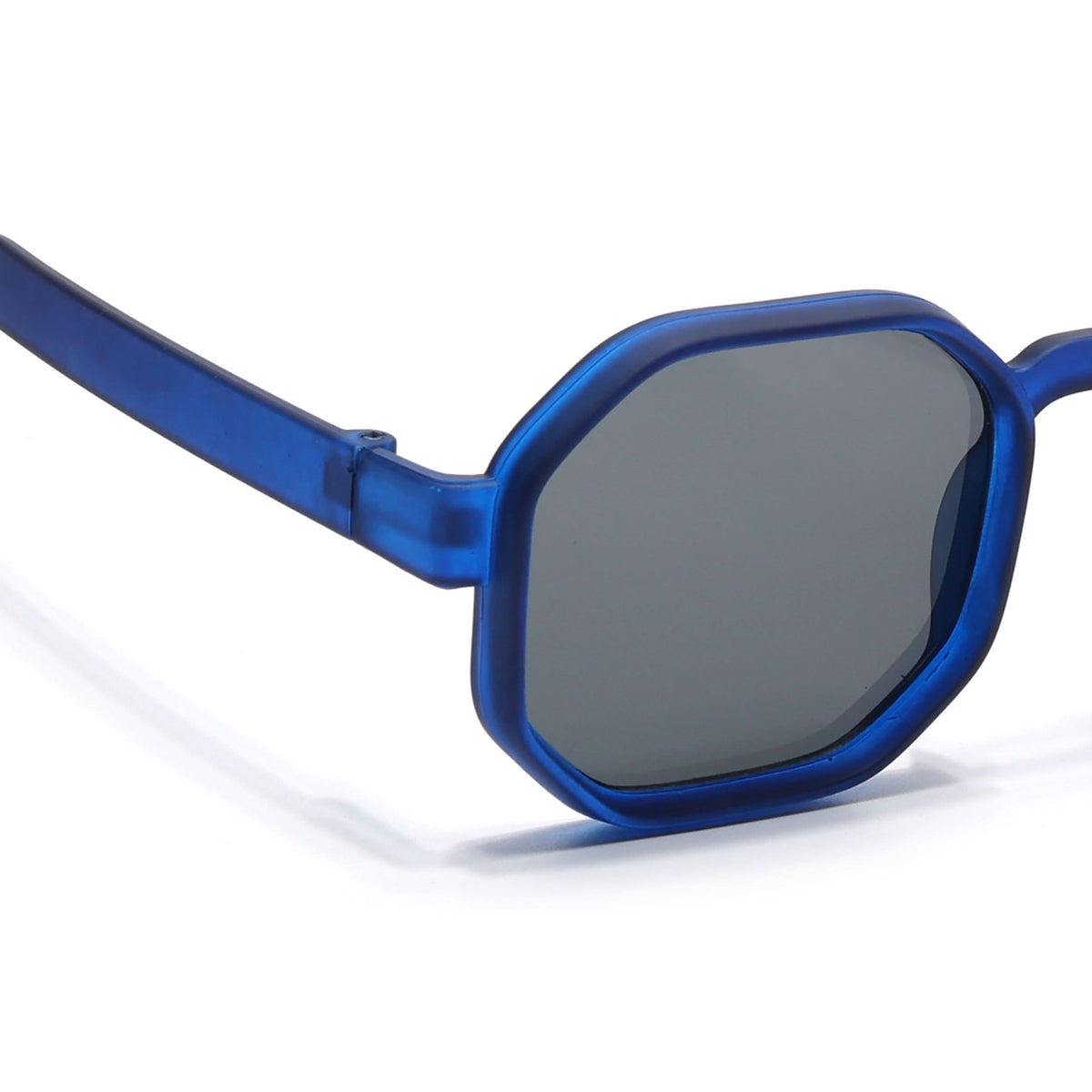 Eyejack Blue Hexagonal Sunglasses for Men and Women - view 5