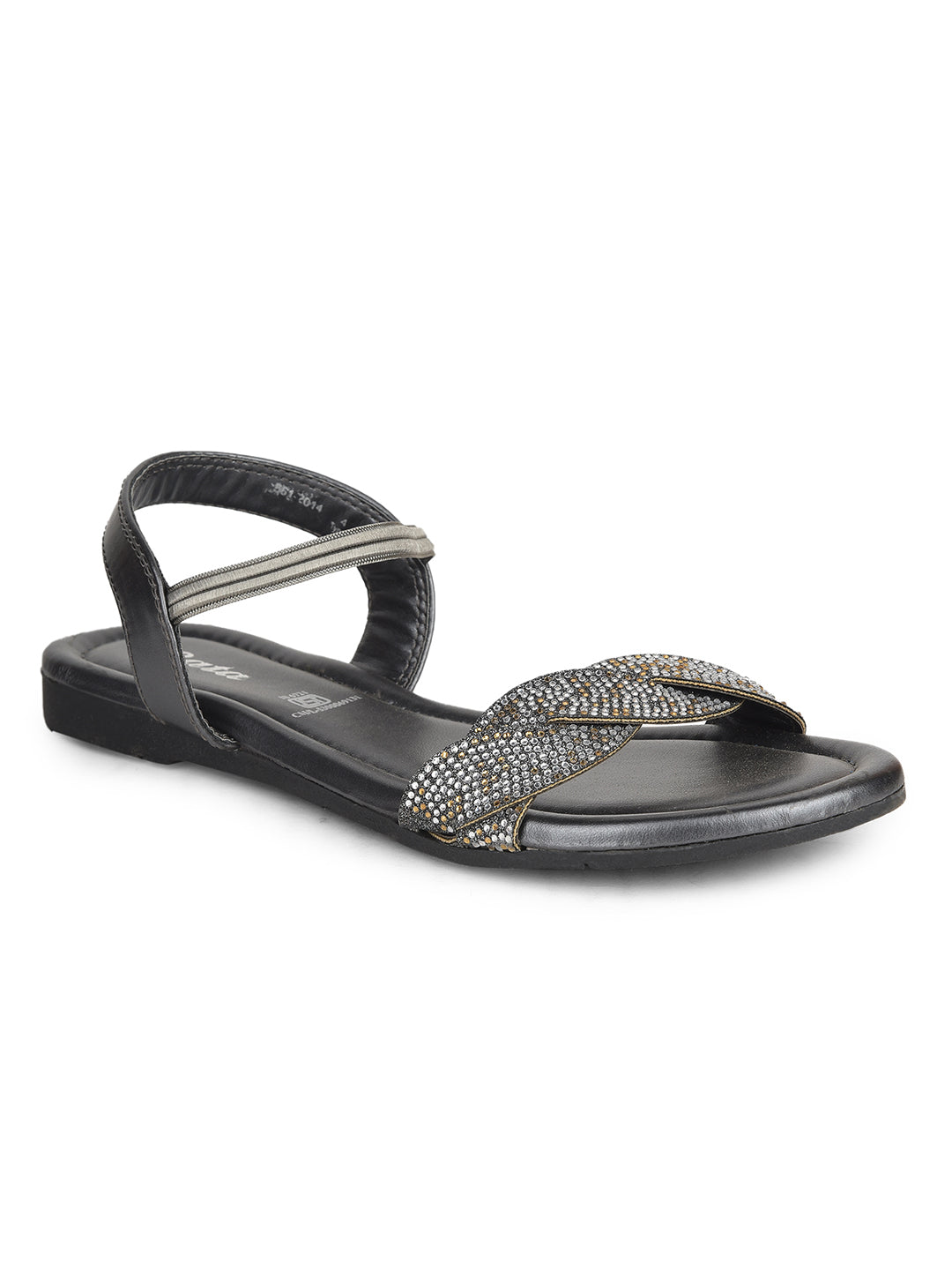 Bata Women Grey Casual Flat Sandal - Grey - View 1
