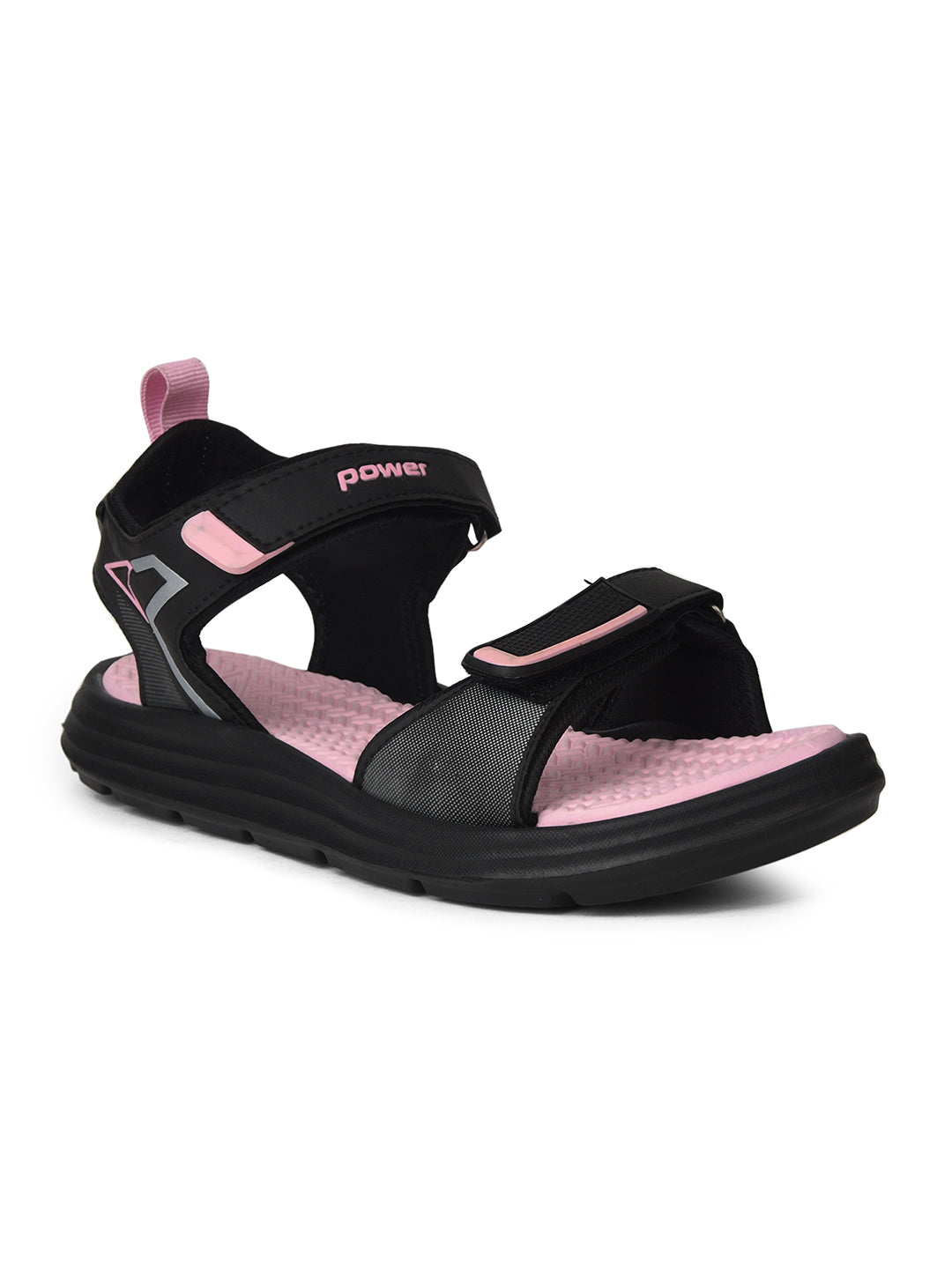 Power Women Pink Velcro Strap Sporty Sandal - Pink - View 1