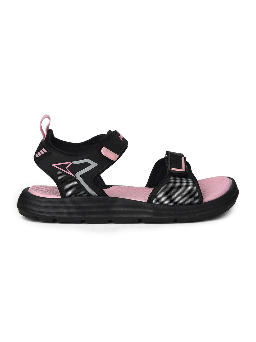 Power Women Pink Velcro Strap Sporty Sandal - Pink - View 2