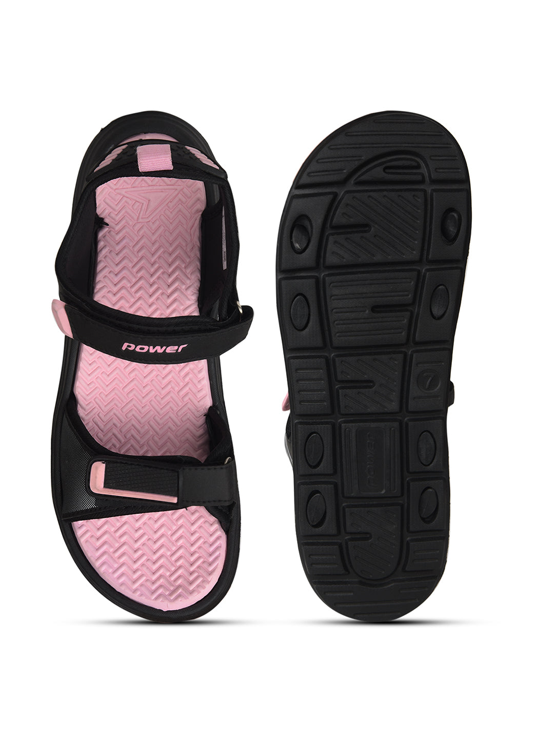 Power Women Pink Velcro Strap Sporty Sandal - Pink - View 4