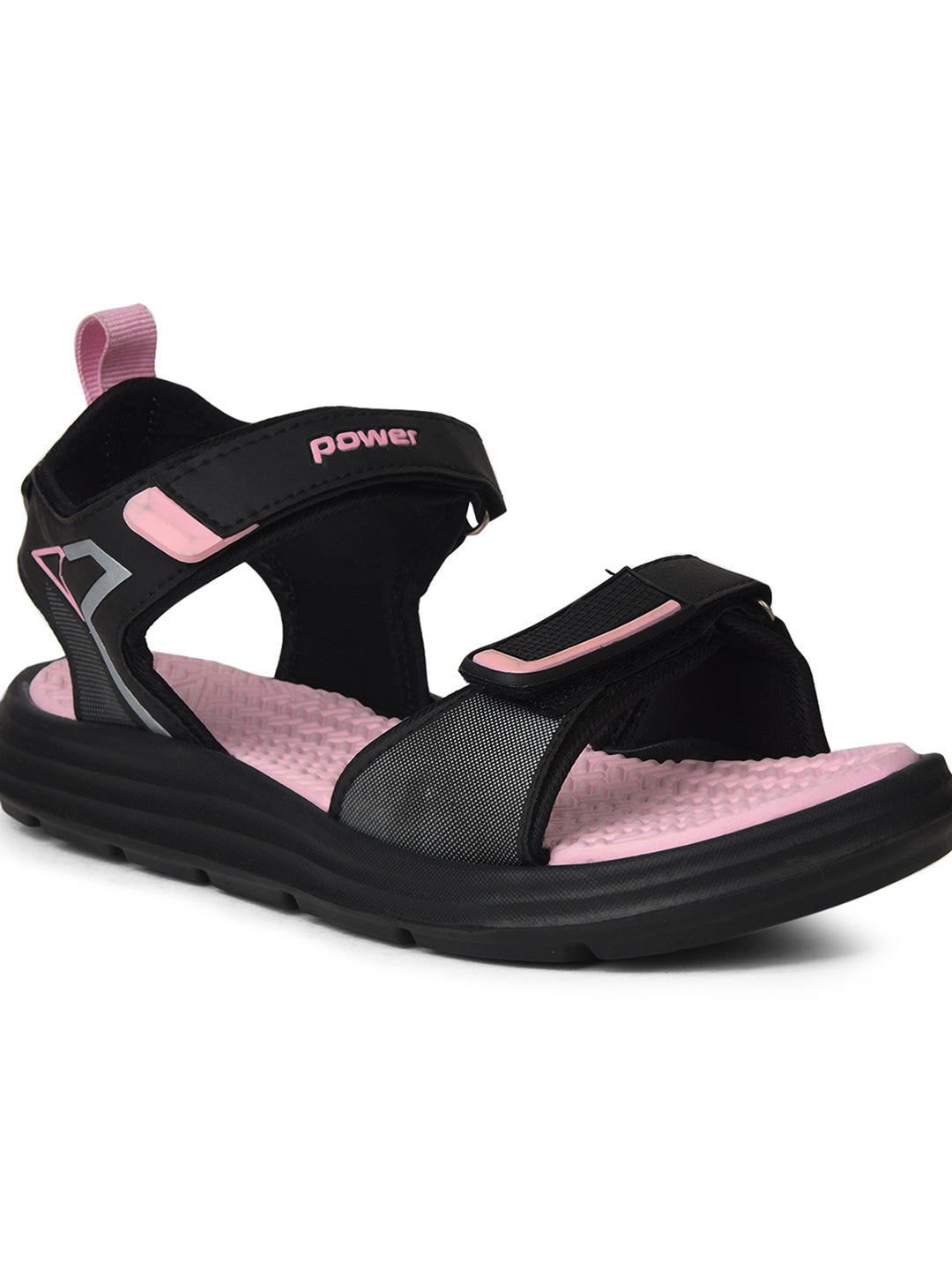 Power Women Pink Velcro Strap Sporty Sandal - Pink - View 5