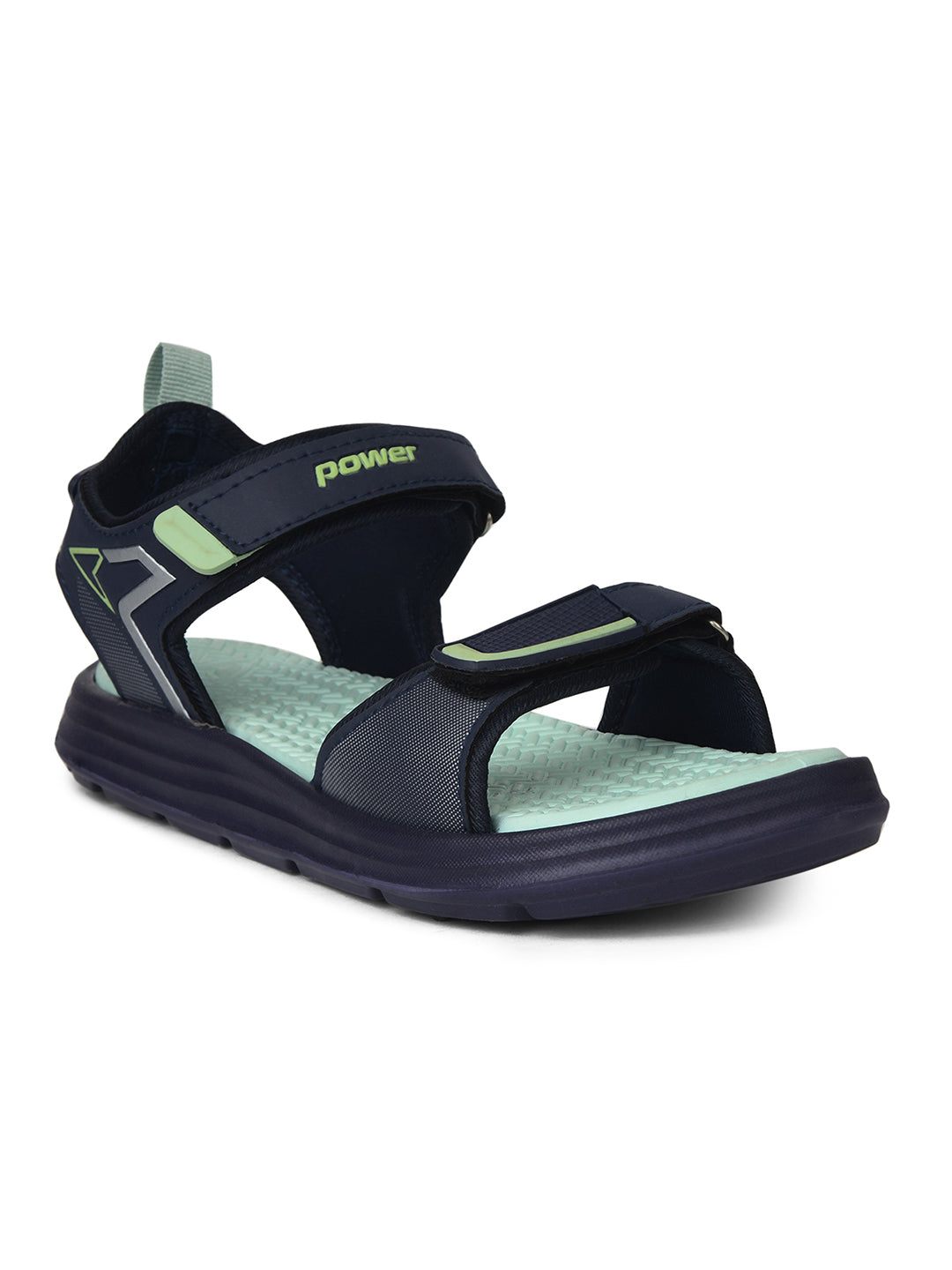 Power Women Green Velcro Strap Sporty Sandal - Green - View 1