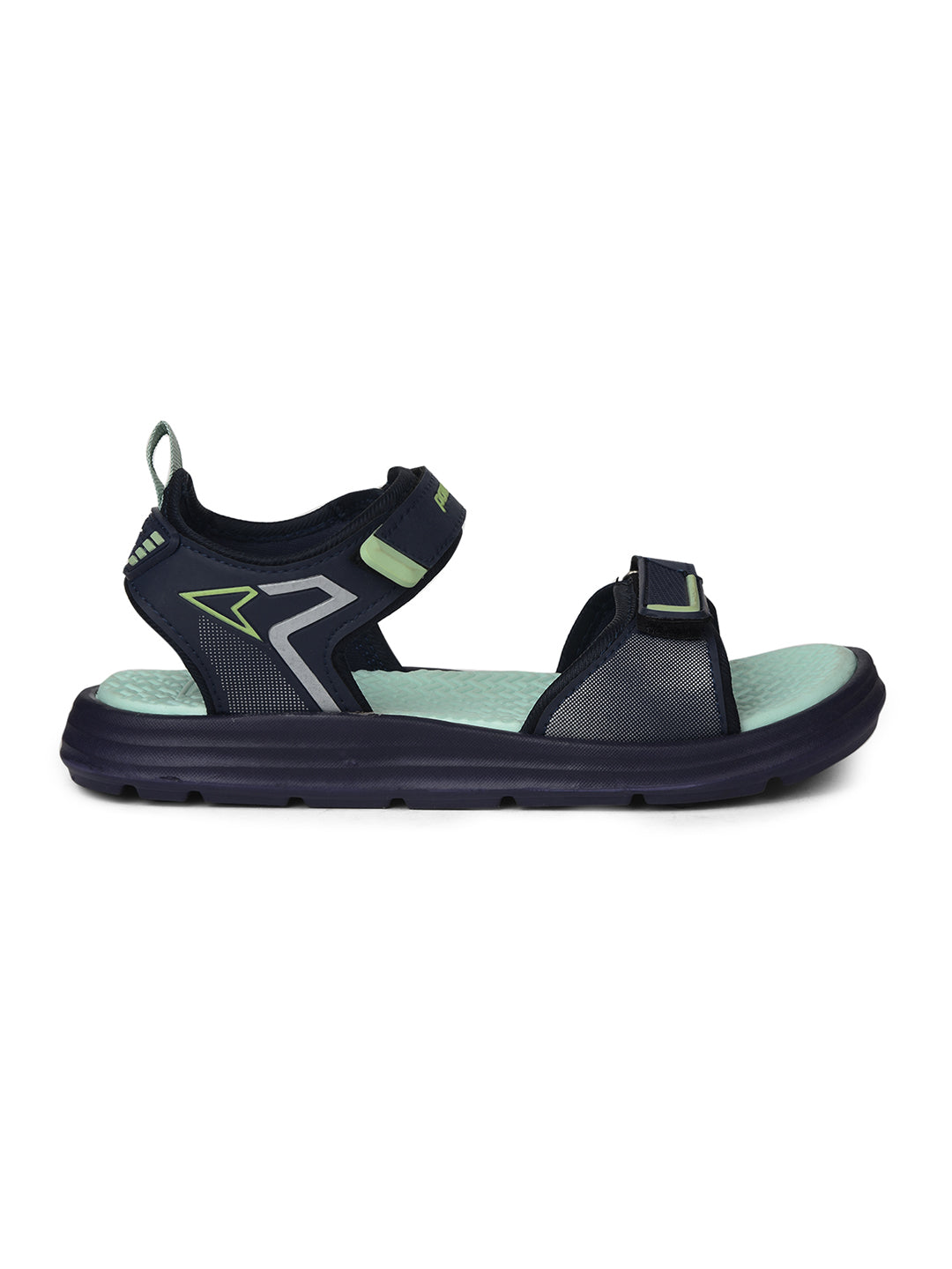 Power Women Green Velcro Strap Sporty Sandal - Green - View 2
