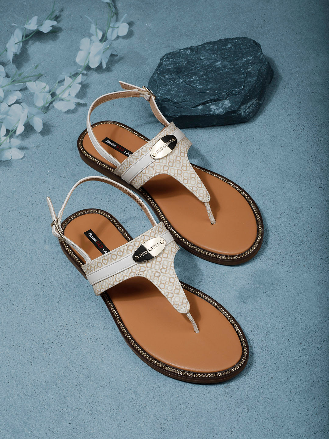 Bata Women Beige BackStrap Flat Sandal - Beige - View 6