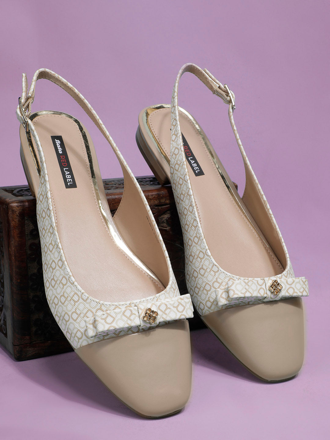 Bata Women Beige Pointed-Toe Slingback Flat Sandal - Beige - View 6