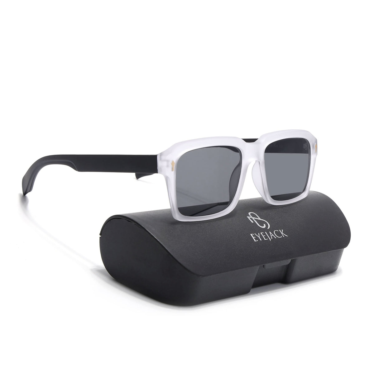 Eyejack Grey Wayfarer Sunglasses for Men and Women - Style 1043 - view 7