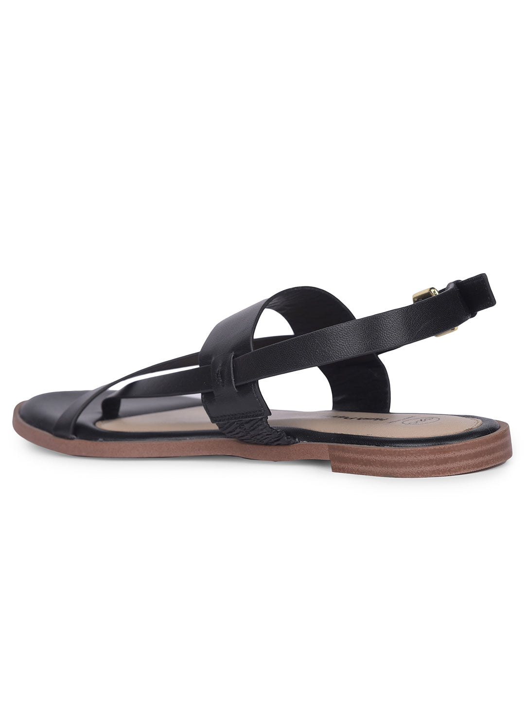 Hush Puppies Women Toe-Ring Flat Sandal - Black - View 3