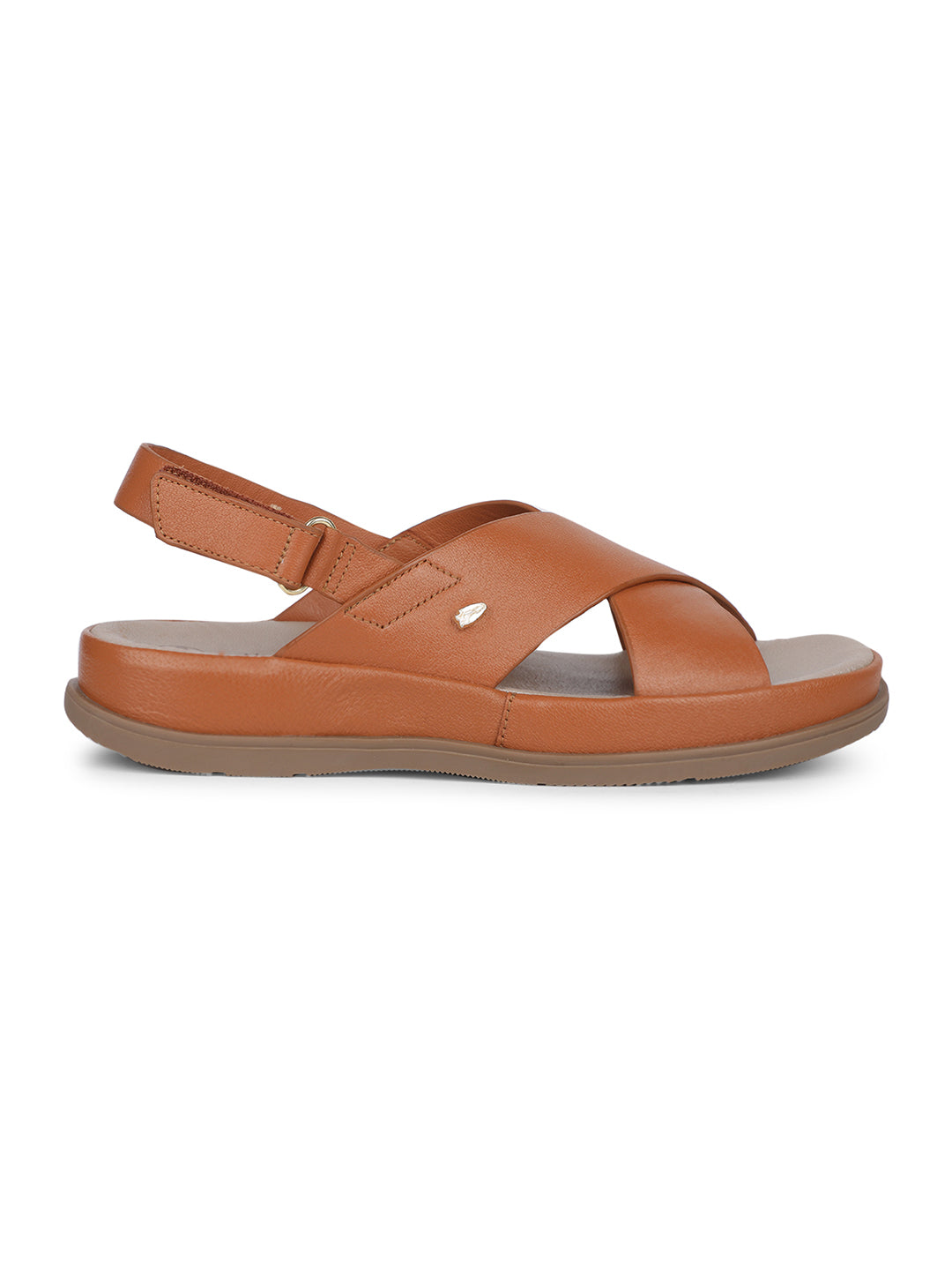 Hush Puppies Women Brown BackStrap Wedge Heel Sandal - Brown - View 2