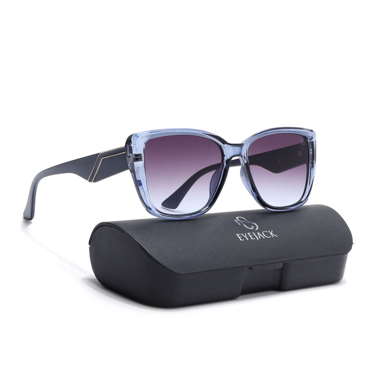 Eyejack Blue Cateye Sunglasses for Men and Women - Style 1263 - view 8