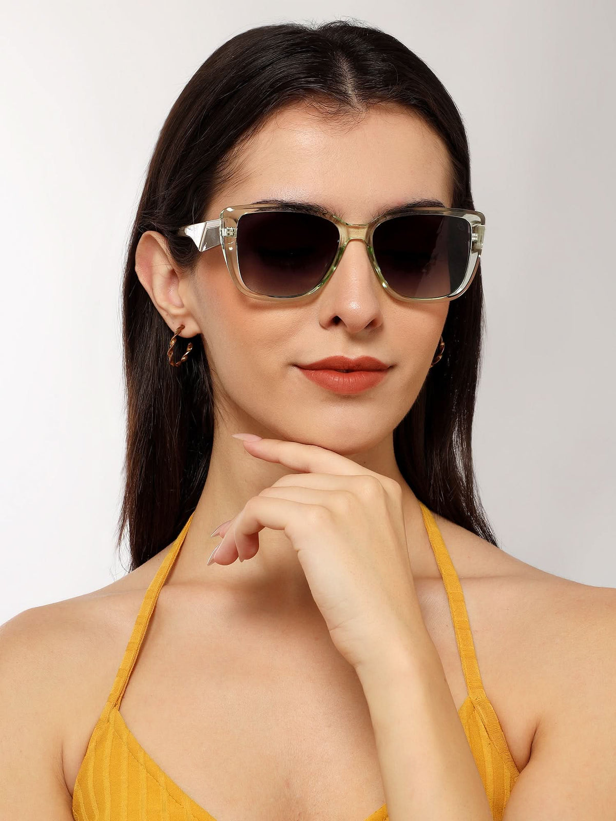 Eyejack Green Cateye Sunglasses for Men and Women - Style 1264 - view 7