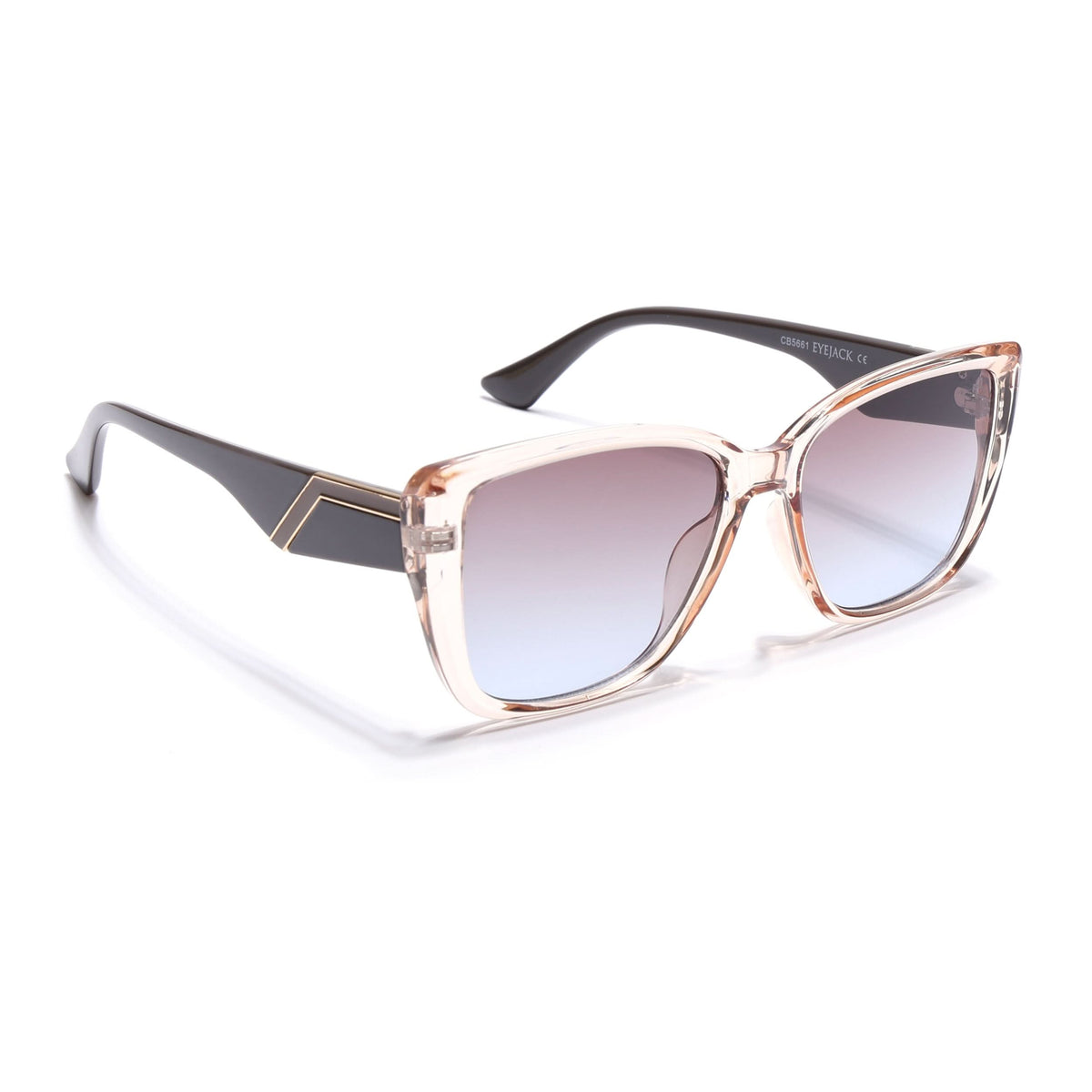 Eyejack Brown Cateye Sunglasses for Men and Women - Style 1266 - view 2