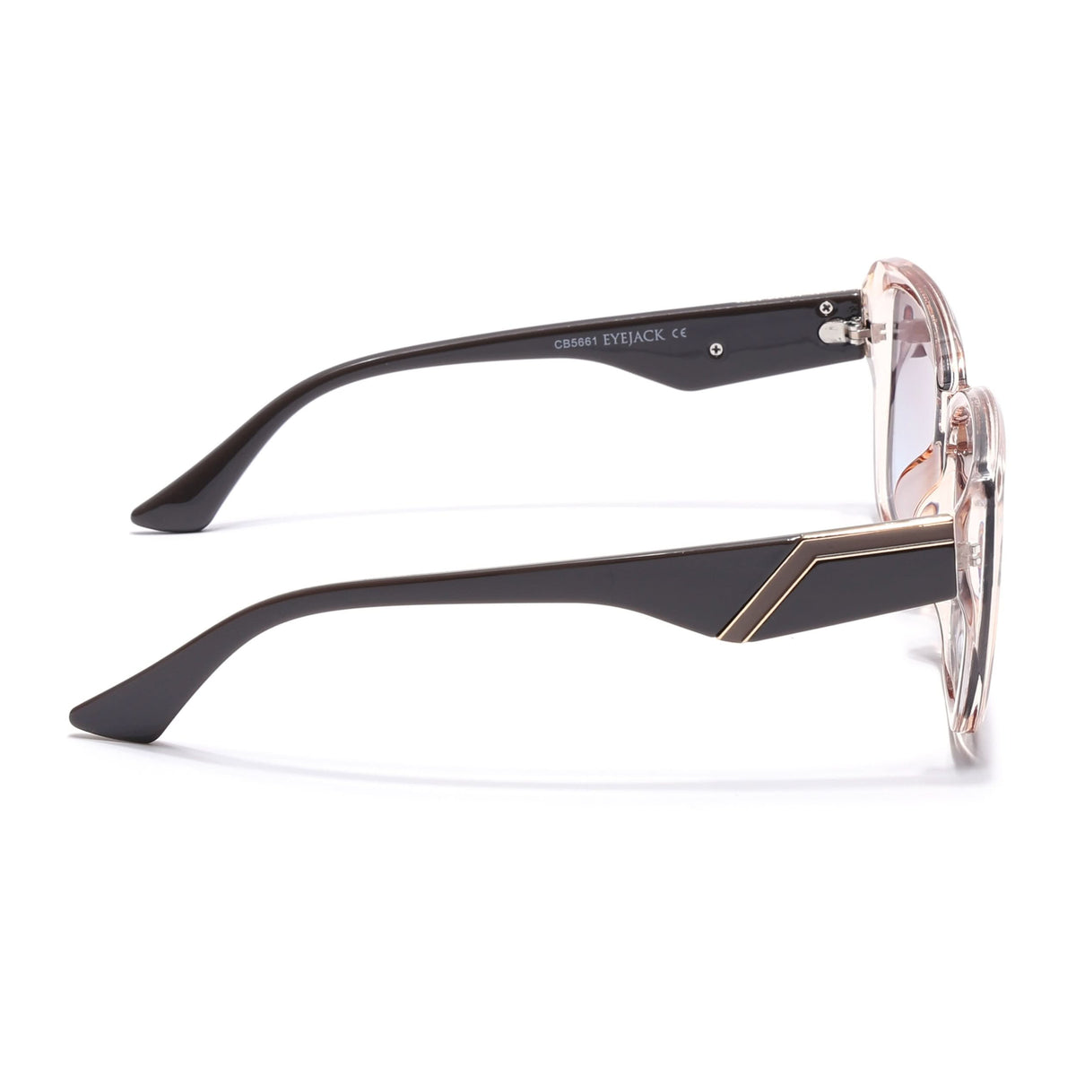 Eyejack Brown Cateye Sunglasses for Men and Women - Style 1266 - view 7