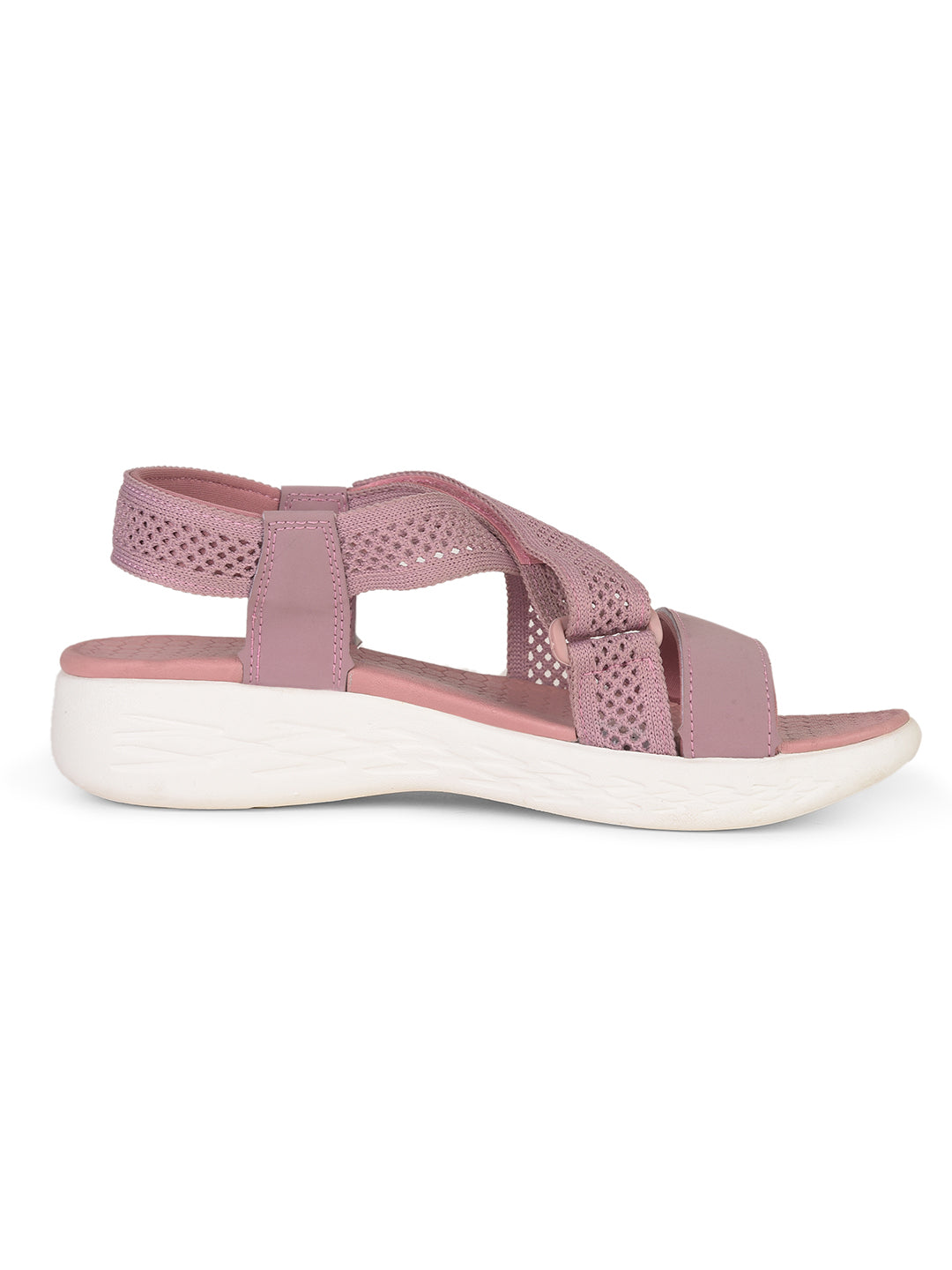 Power Women Pink Casual Cross-Strap Sandal - Pink - View 2