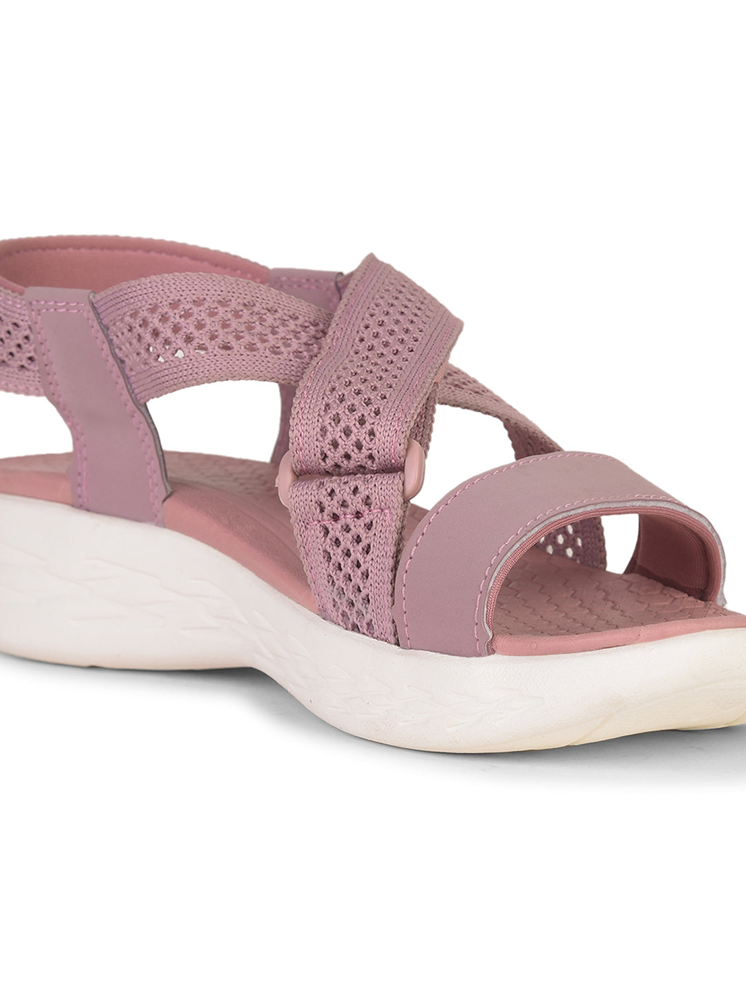 Power Women Pink Casual Cross-Strap Sandal - Pink - View 5