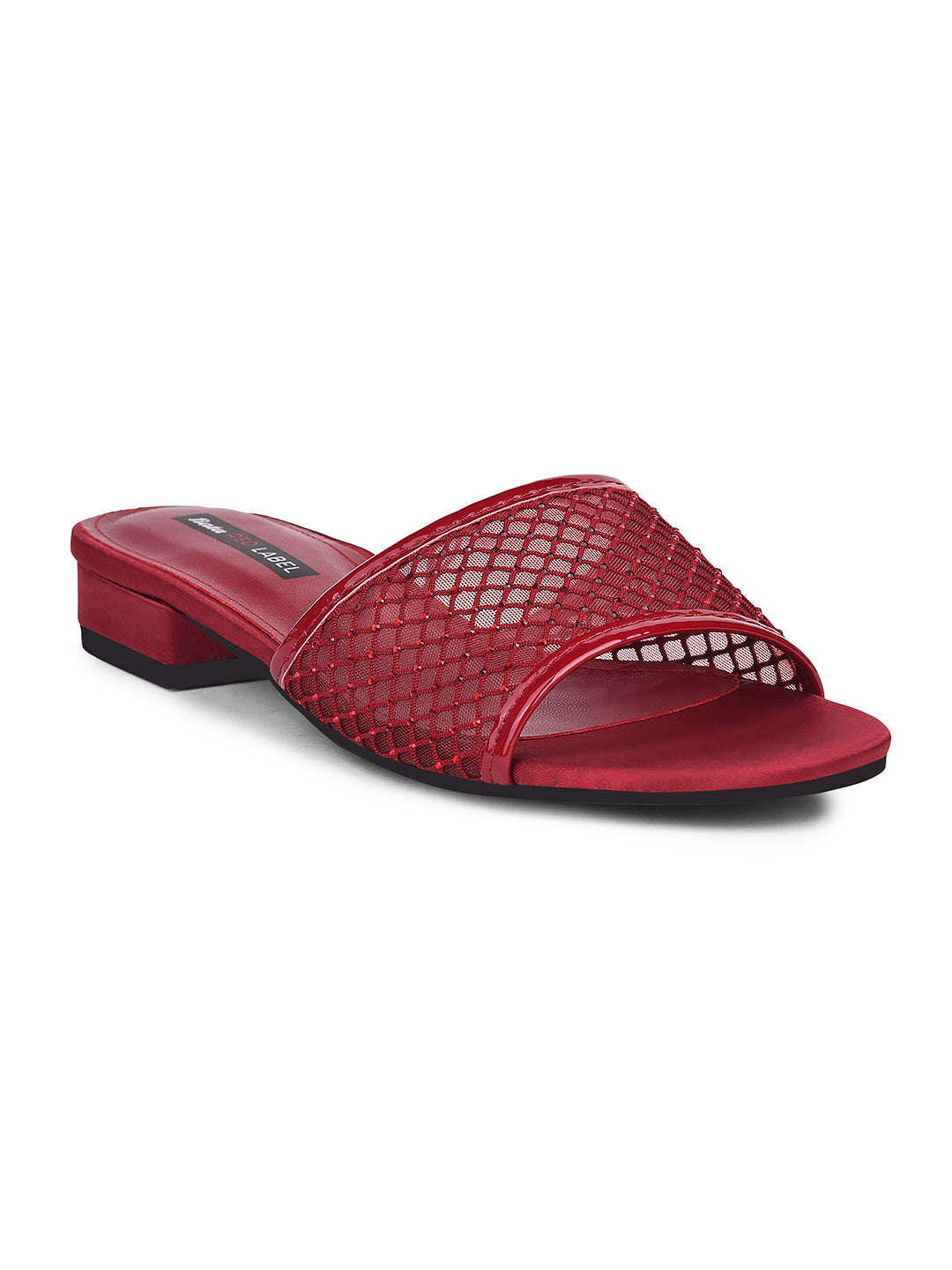 Bata Women Maroon Block Heel Mule Sandal - Maroon - View 1