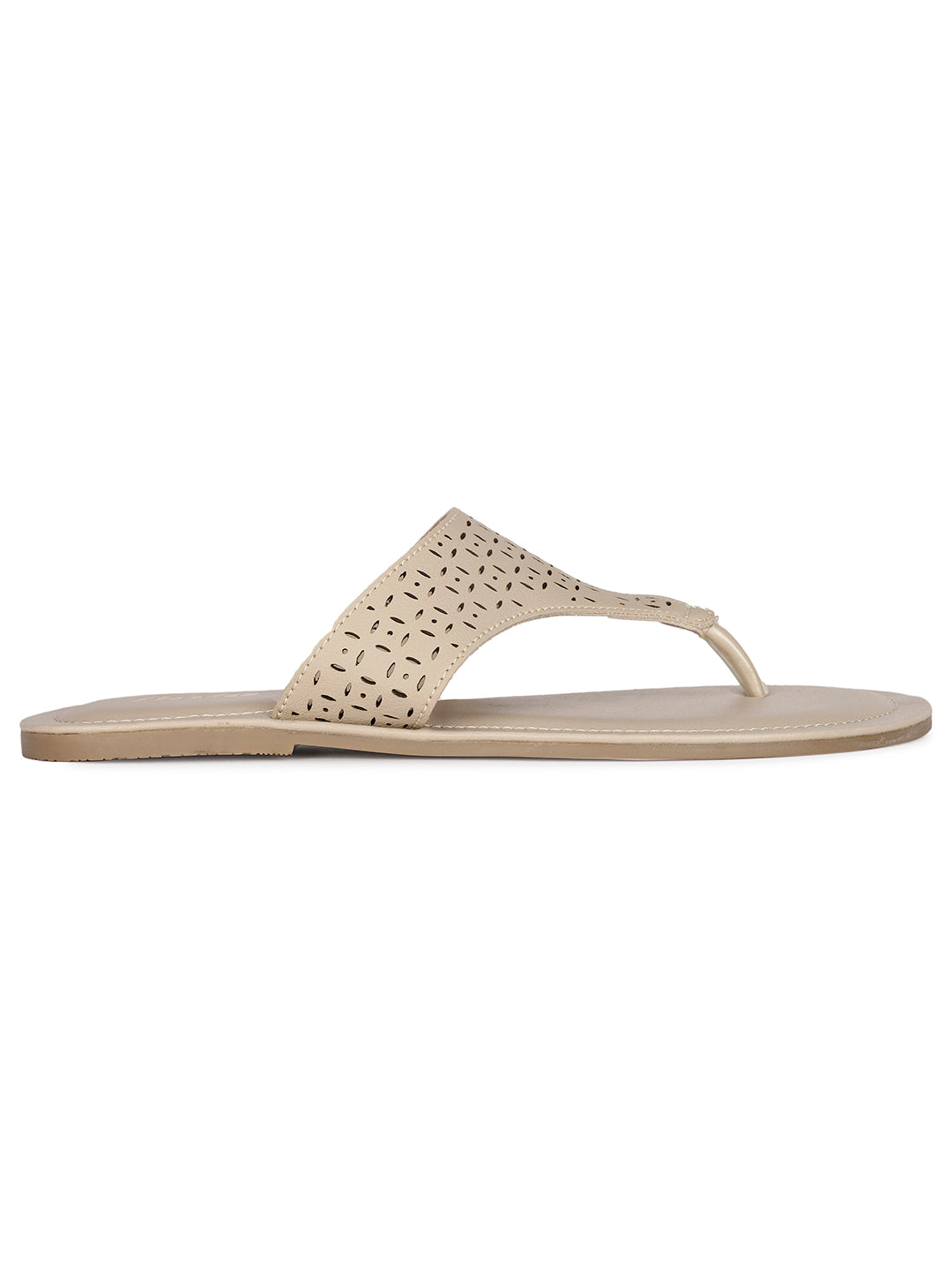 Bata Women's Natural Casual Thong Flats - Natural