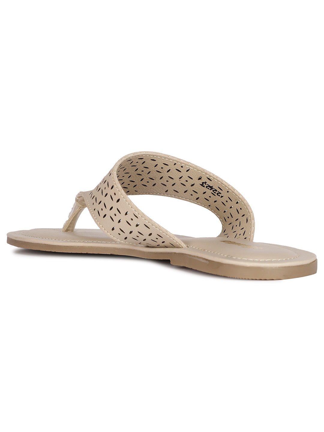 Bata Women's Natural Casual Thong Flats - Natural