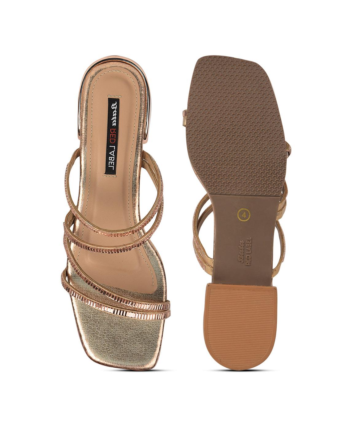 Bata Women Multicolour Block Heel Mule Sandal - Multicolour - View 4
