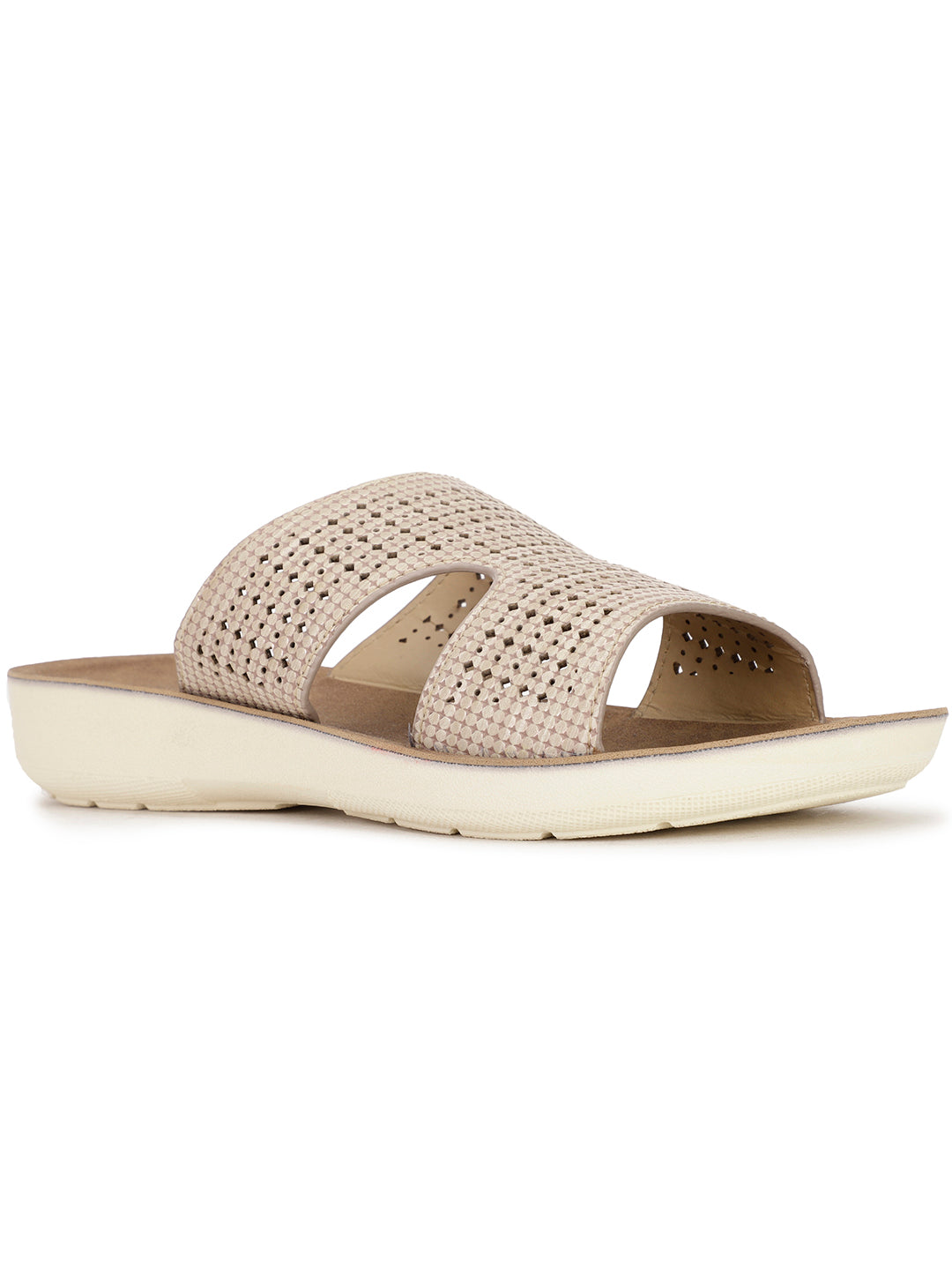 Bata Women's Natural Wedge Heel Mule Sandals - Natural